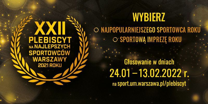 Zagłosuj na Najlepszego Sportowca Warszawy za rok 2021