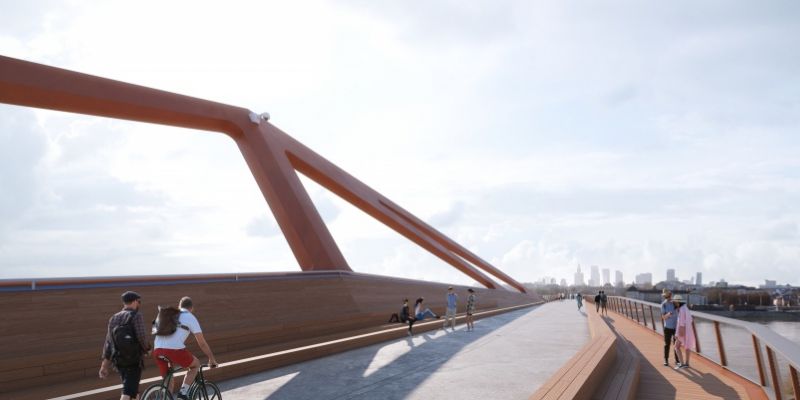 5 ofert w przetargu na budowę mostu pieszo-rowerowego przez Wisłę