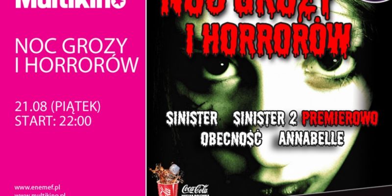 ENEMEF: Noc Grozy i Horrorów z premierą „Sinister 2”