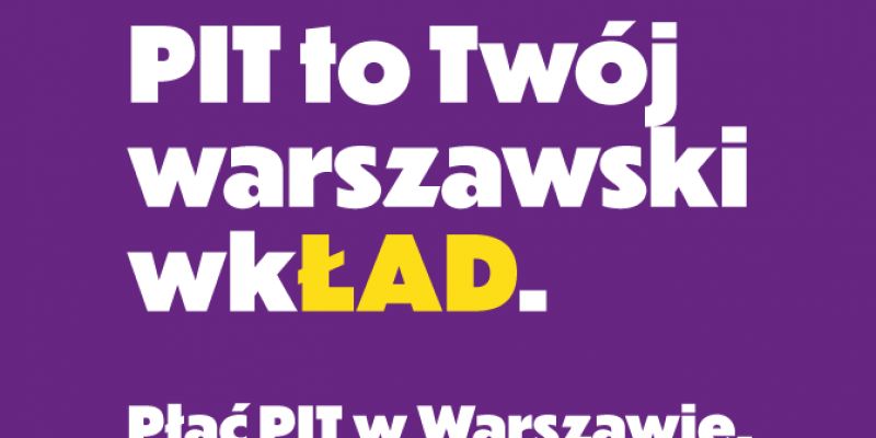 Warszawa zachęca do rozliczania PIT w stolicy