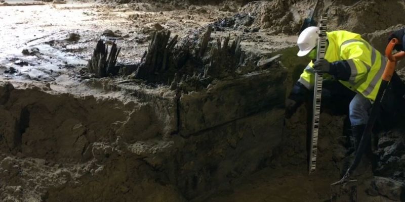 Odkrycie archeologiczne na budowie wolskiej stacji metra