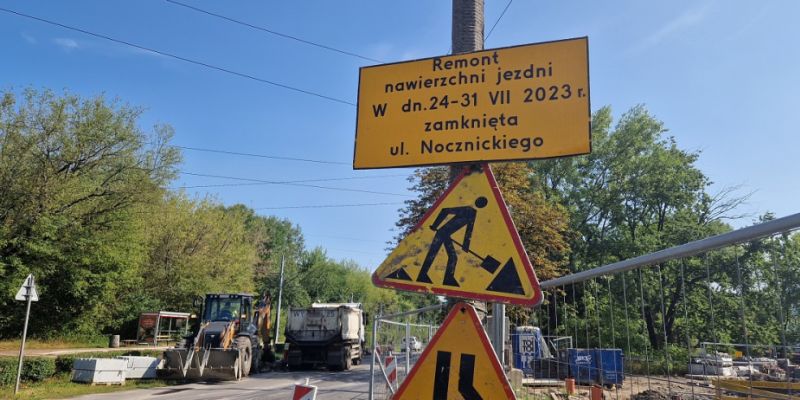Kolejne utrudnienia dla kierowców - remont ulicy Nocznickiego