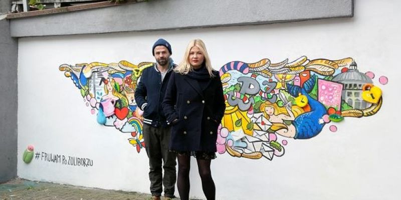 "Fruwam po Żoliborzu" - nowy skrzydlaty mural na Żoliborzu
