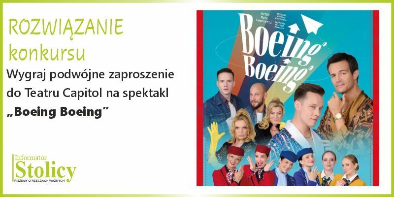 [Rozwiązanie konkursu] Spektakl „Boeing Boeing” wygraj podwójną wejściówkę