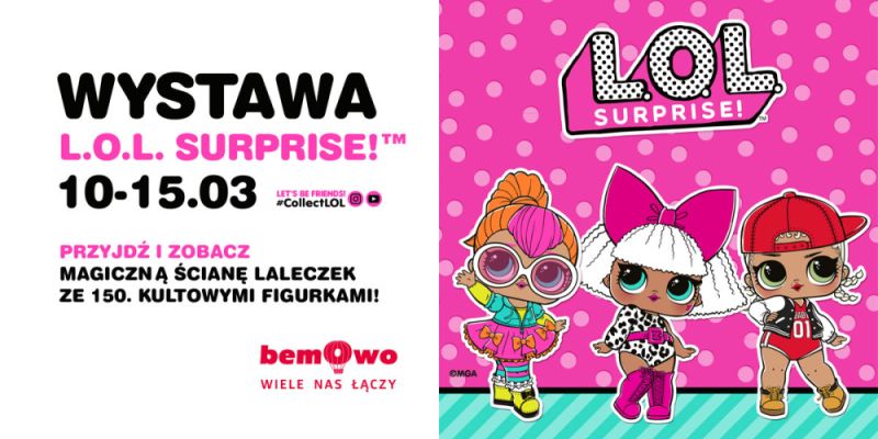 Interaktywna wystawa dla dzieci: L.O.L. Surprise!™ w Galerii Bemowo