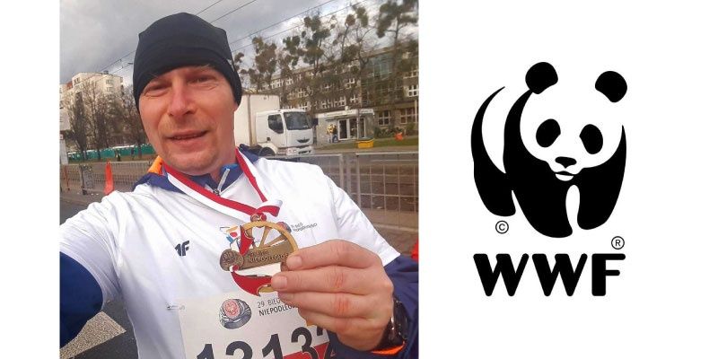 Andrzej Sitko biegnie dla wilków z WWF Polska