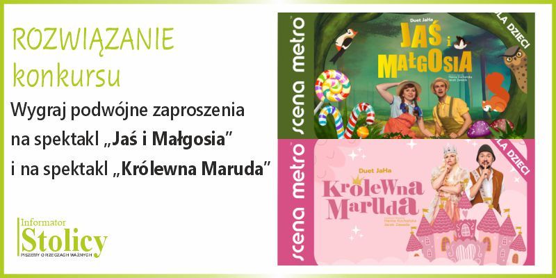 [ROZWIĄZANIE KONKURSU] Wygraj wejściówki na spektakle dla dzieci w Scenie Metro