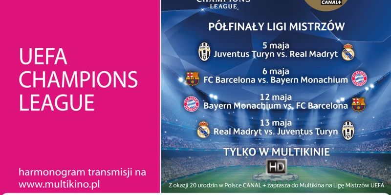 Liga Mistrzów UEFA  w Multikinie