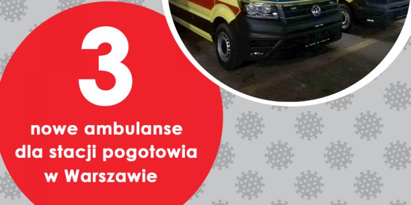 10 nowych ambulansów dla mazowieckich stacji pogotowia ratunkowego