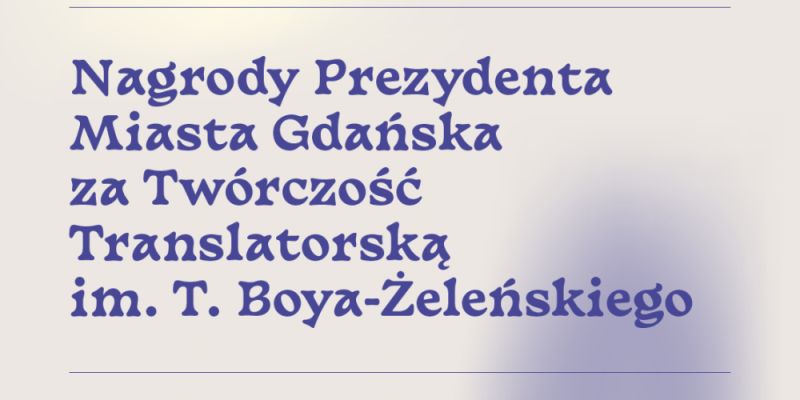 Gdańsk honoruje tłumaczy literatury.