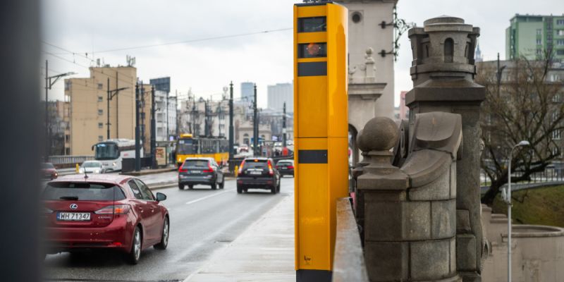 Odcinkowy pomiar prędkości zastąpi fotoradary na Moście Poniatowskiego