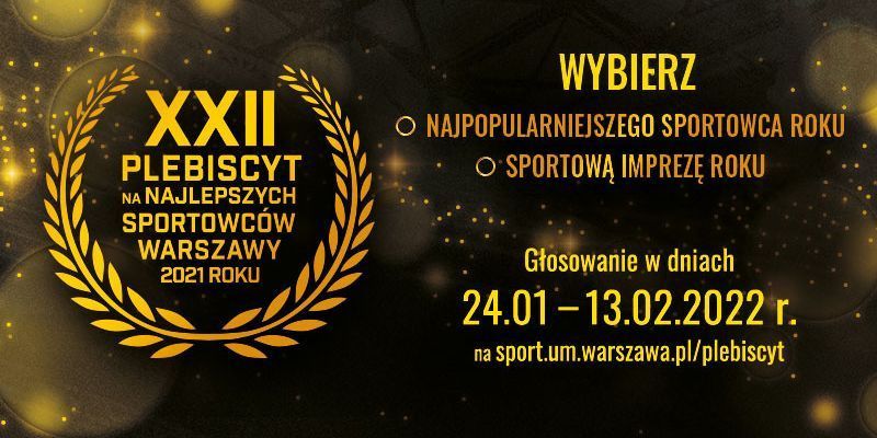 Ostatnie dni głosowania na Najlepszego Sportowca Warszawy za rok 2021