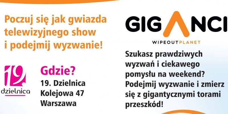 Tory przeszkód dla dorosłych w centrum Warszawy - Planeta Gigantów w 19. Dzielnicy