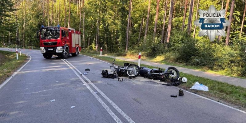 Tragiczny wypadek motocyklowy. Nie żyje 65-letni kierowca