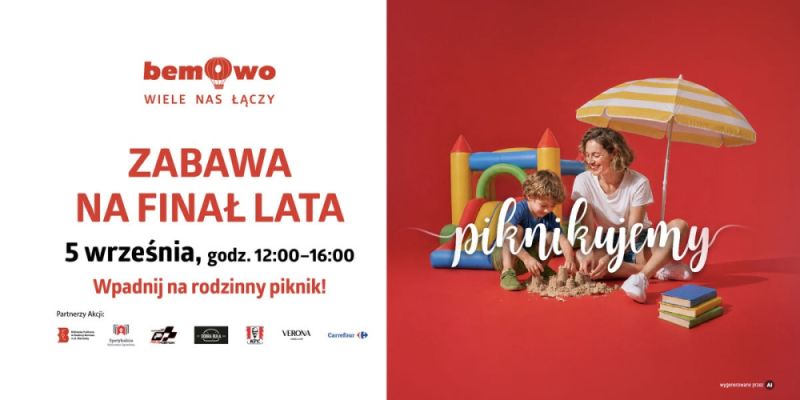 Pożegnanie lata w Galerii Bemowo: rodzinny piknik pełen bezpłatnych atrakcji