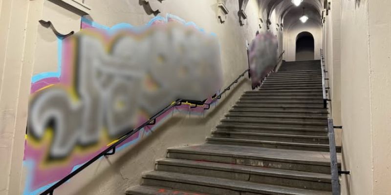 Kolejny akt wandalizmu na Moście Poniatowskiego. ZDM: "Nie minęło 12 godzin, a ściany znów zostały zniszczone"