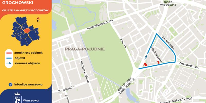 Utrudnienia na Trasie Łazienkowskiej od 1 lipca