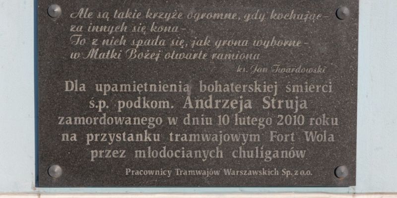 15 lat temu zginął podkom. Andrzej Struj