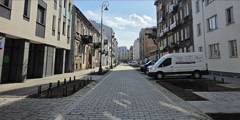 Ulica Środkowa już po metamorfozie