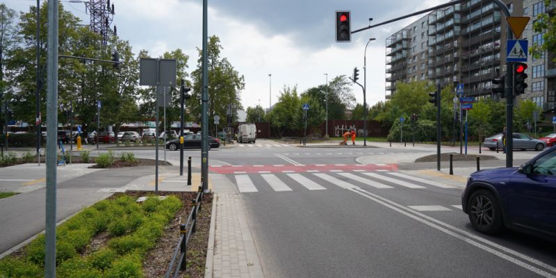 Sygnalizacja świetlna na Woronicza