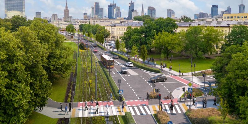 Warszawa domyka kluczową trasę rowerową: Ruszył przetarg na budowę brakującego odcinka na ulicy Andersa