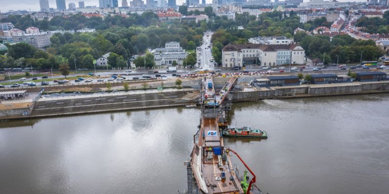 Wyłoniono wykonawcę budowy przejścia dla pieszych w Warszawie przy Moście Pieszo-Rowerowym przez Wisłę