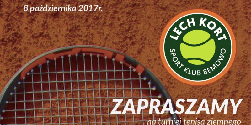 Turniej tenisowy BEMOWO OPEN 2017 odbędzie się już w październiku!