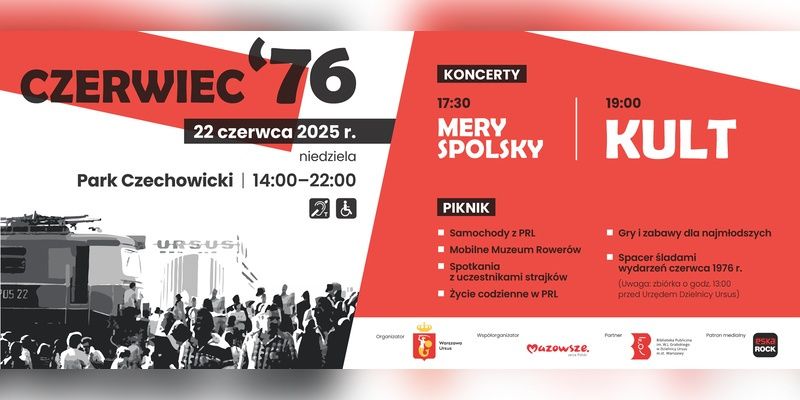 Czerwiec ’76 w Ursusie: historyczny piknik i koncerty w Parku Czechowickim