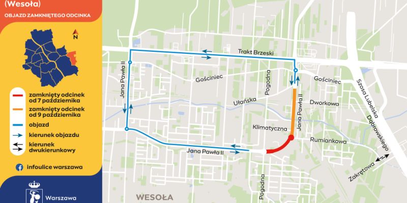 Wkrótce rozpocznie się remont ul. Jana Pawła II w Wesołej