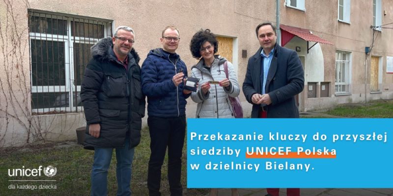Klucze do przyszłej siedziby przekazane UNICEF Polska
