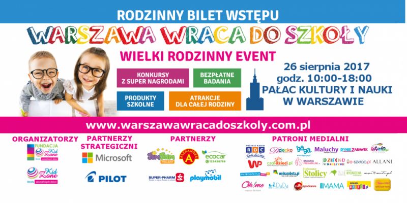 Event Warszawa Wraca do Szkoły już w najbliższą sobotę!