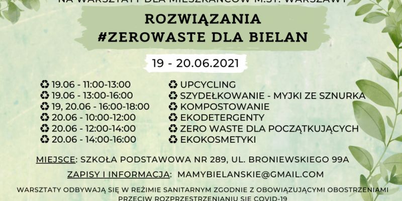 Zero waste dla Bielan – warsztaty