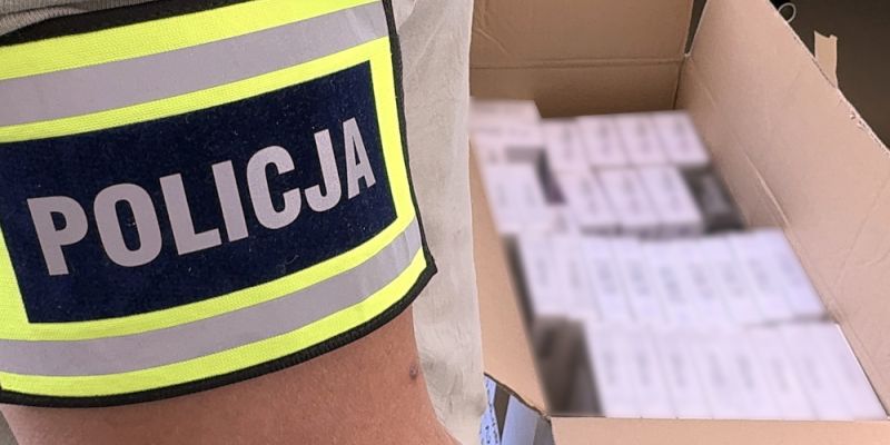 Mężczyzna miał w garażu 130 tysięcy sztuk nielegalnych papierosów