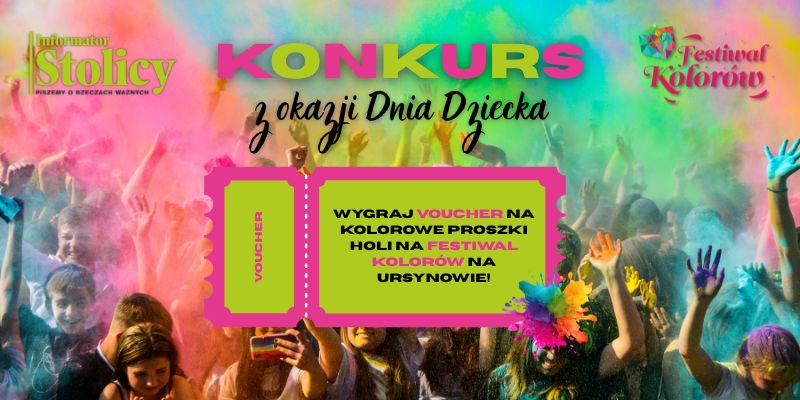 KONKURS z okazji Dnia Dziecka – wygraj vouchery na kolorowe proszki na Festiwal Kolorów