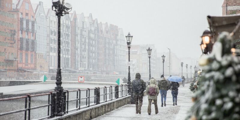 Śnieg w Gdańsku- pierwsze fotorelacje
