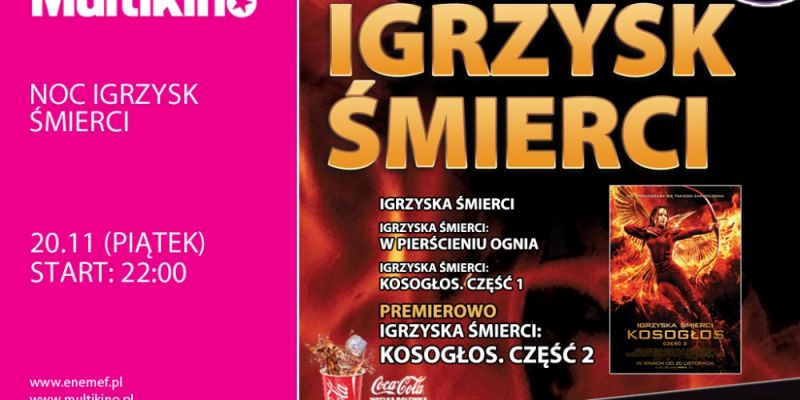 ENEMEF: Noc Igrzysk Śmierci już 20 listopada w Multikinie