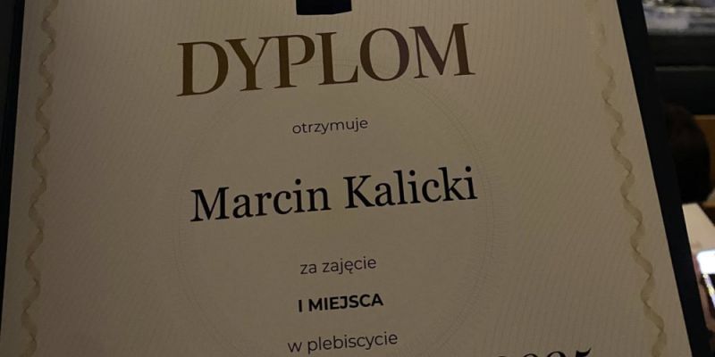 Wielkie wyróżnienie naszego dziennikarza