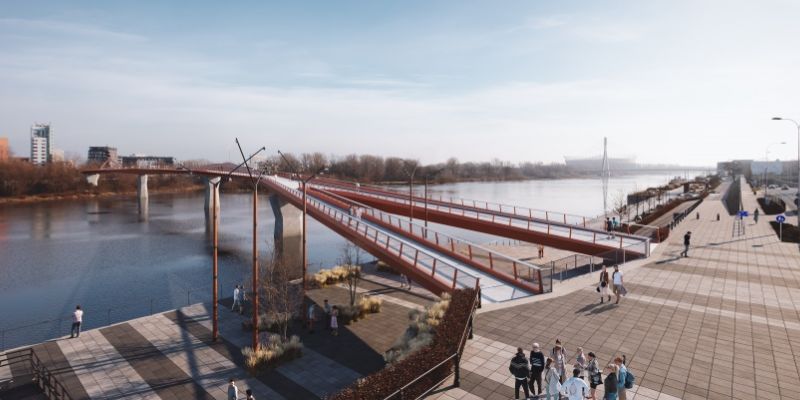 W Warszawie ma powstać jeden z najdłuższych mostów pieszo-rowerowych na świecie