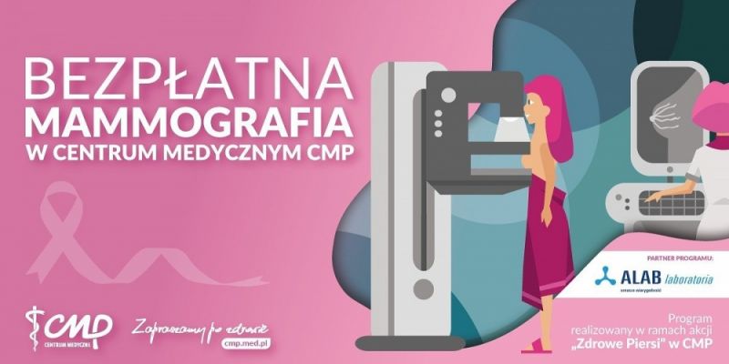 Bezpłatne badania mammograficzne w 4 lokalizacjach w Warszawie