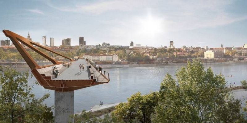 Pierwszy most pieszo-rowerowy przez Wisłę połączy Warszawiaków