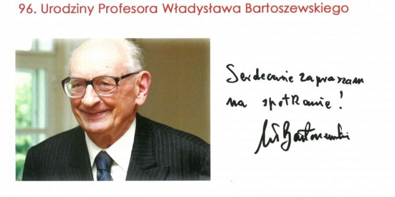 Listy wysłane i niewysłane... - 96. urodziny Profesora Władysława Bartoszewskiego