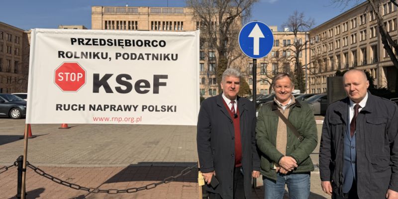 „To jest system, który oznacza inwigilację wszystkich przedsiębiorców” - przeciwnicy KSeF-u protestują