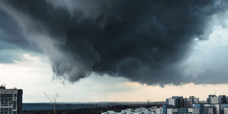 Wichura w Warszawie