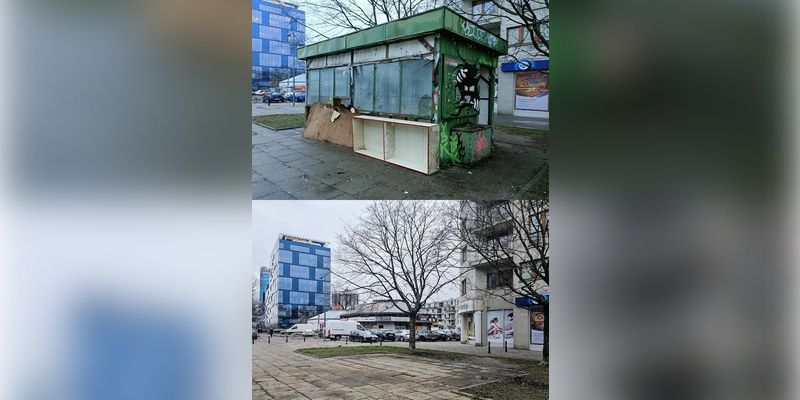 Rozebrali nielegalną budę na Pradze Południe. Kosztami obciążą właściciela