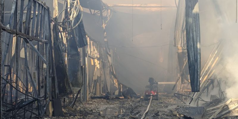 Zakończono oględziny pogorzeliska CH Marywilska 44