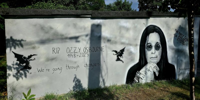 Zniszczony mural Ozzy'ego Osbourne'a. Artystka zapowiada odmalowanie dzieła