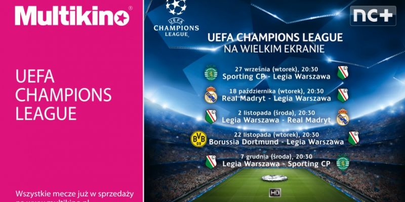 WYNIKI KONKURSU z Multikinem – wygraj podwójną wejściówkę na UEFA CHAMPIONS LEAGUE!