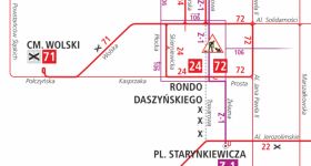 Zmiany przy Rondzie Daszyńskiego. Tymczasowe przystanki i utrudnienia dla pasażerów