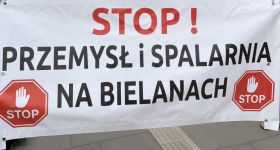 Mieszkańcy Bielan protestują