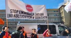 Kolejarze przyjechali do Warszawy